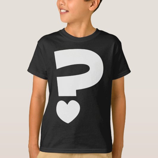 Vraagteken T-shirt (Voorkant)