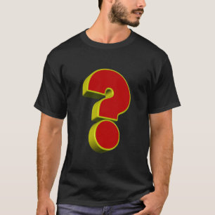 Vraagteken T-Shirt 3D