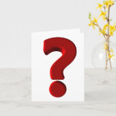 Vraagteken Wenskaart Kaart (Gele Bloem)