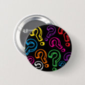 Vraagtekens Ronde Button 5,7 Cm (Voorkant /achterkant)
