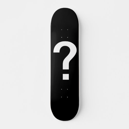 vraagtekenskateboard persoonlijk skateboard (Voorkant)