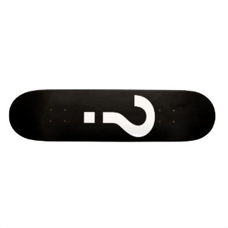 vraagtekenskateboard persoonlijk skateboard