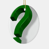 vraagtekensymbool keramisch ornament (Rechts)