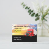 Vracht- en transportkoeriersdiensten Visitekaartje (Staand voorkant)