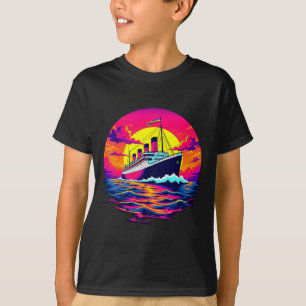 Vracht Schip Antieke Titanic Boot Reizen Tarief Ma T-shirt
