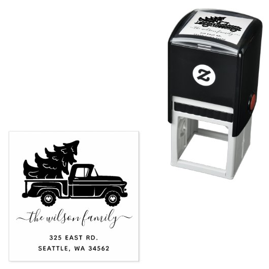  Vrachtadres voor kerstbomen Zelfinktende Stempel (In situ)