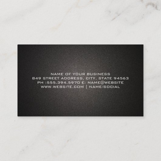 Vrachtauto en aanhangwagen visitekaartje (Achterkant)