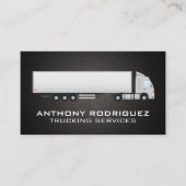 Vrachtauto en aanhangwagen visitekaartje (Voorkant)