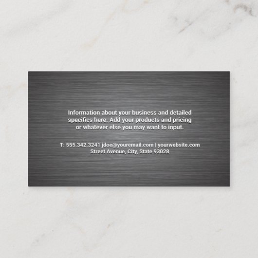 Vrachtauto | Industrieel | Logistiek Visitekaartje (Achterkant)