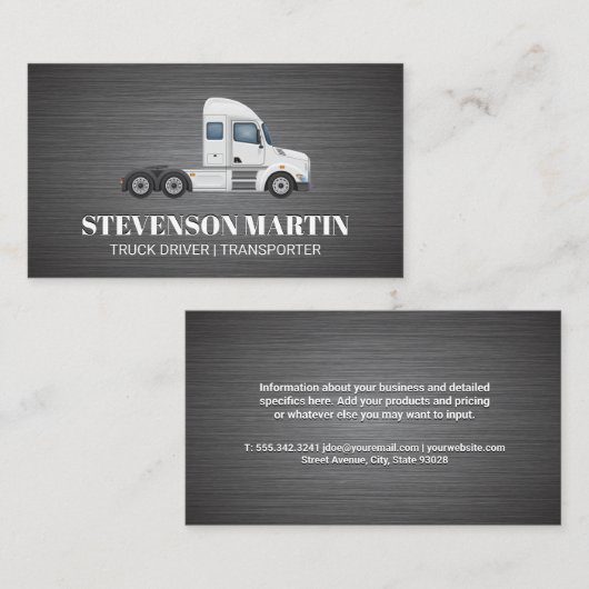 Vrachtauto | Industrieel | Logistiek Visitekaartje (Voorkant / Achterkant)
