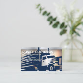 Vrachtauto | Logistiek | Metaal Visitekaartje (Staand voorkant)