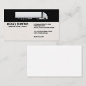 Vrachtauto | Logistiek Transport   Visitekaartje (Voorkant / Achterkant)