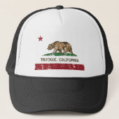 vrachtauto ' s staat onder de vlag van california trucker pet (Voorkant)
