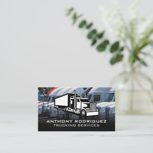 Vrachtauto's | Transporteren | Bestuurder Visitekaartje (Staand voorkant)