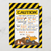 Vrachtbaby shower kaart (Voorkant / Achterkant)