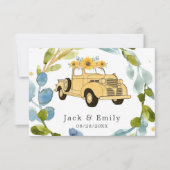 Vrachtbloemen Weddenschap Bedankkaart (Voorkant)