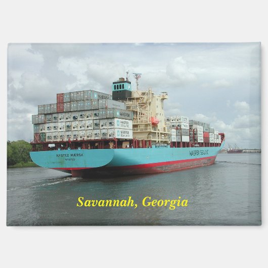 Vrachtcontainer schip magneet (Voorkant)