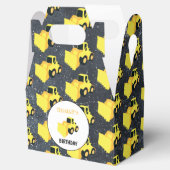 Vrachtdag over vrachtwagenbouw aan voorkant bedankdoosjes (Geopend)