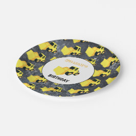 Vrachtdag over vrachtwagenbouw aan voorkant papieren bordje