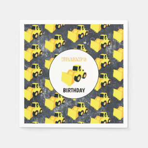 Vrachtdag over vrachtwagenbouw aan voorkant servet