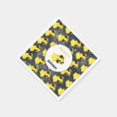 Vrachtdag over vrachtwagenbouw aan voorkant servet (Hoek)