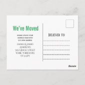 Vrachtkerstboom We hebben de aankondiging verplaat Briefkaart (Achterkant)