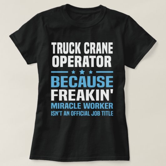 Vrachtkraan T-shirt (Design voorkant)