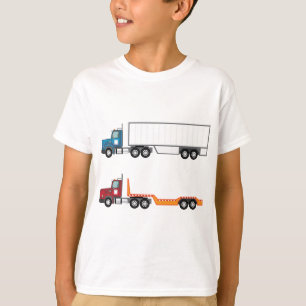 Vrachtpap en platbed t-shirt