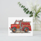 Vrachtpostkaart voor brandbestrijding briefkaart (Staand voorkant)