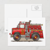 Vrachtpostkaart voor brandbestrijding briefkaart (Voorkant / Achterkant)