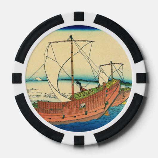 Vrachtschepen 1890 pokerchips (Voorkant)