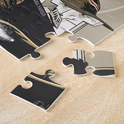 Vrachtschepen van de Poorten van het meer Legpuzzel (Zijkant)