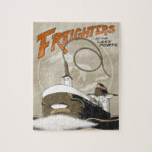 Vrachtschepen van de Poorten van het meer Legpuzzel (Verticaal)