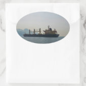 vrachtschip Andermatt Ovale Sticker (Tas)