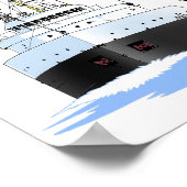 vrachtschip de Grote Meren Johnstown (uitgerekt) Poster (Hoek)