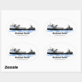 vrachtschip de Grote Meren Richard Reiss (Erie San Ovale Sticker (Vel)
