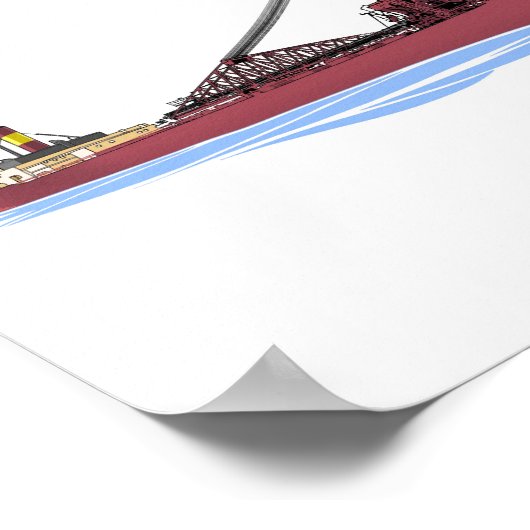 Vrachtschip de Grote Meren Sierra (Columbia) Poster (Hoek)