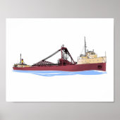 Vrachtschip de Grote Meren Sierra (Columbia) Poster (Voorkant)