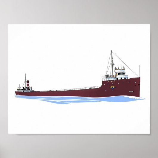 vrachtschip de Grote Meren Sierra (Tomlinson) Poster (Voorkant)