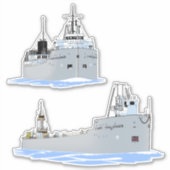 vrachtschip de Grote Meren St Marys Challenger Sticker (Voorkant)