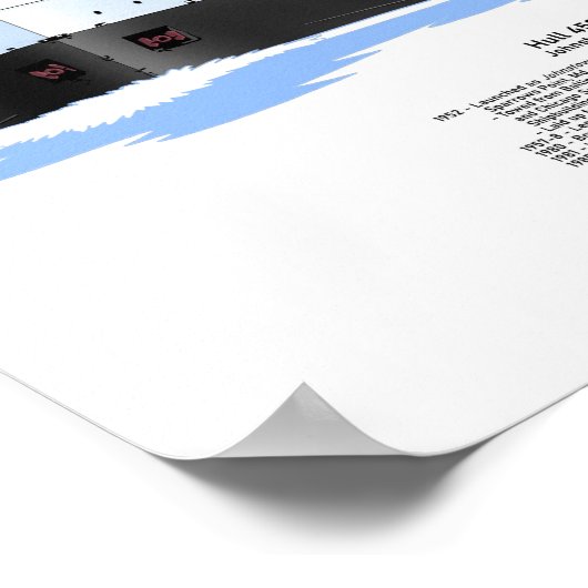 vrachtschip Great Lakes Johnstown Poster (Hoek)