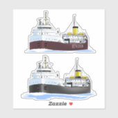 vrachtschip Great Lakes Johnstown Sticker (Vel)