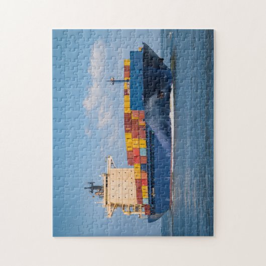 vrachtschip legpuzzel (Verticaal)