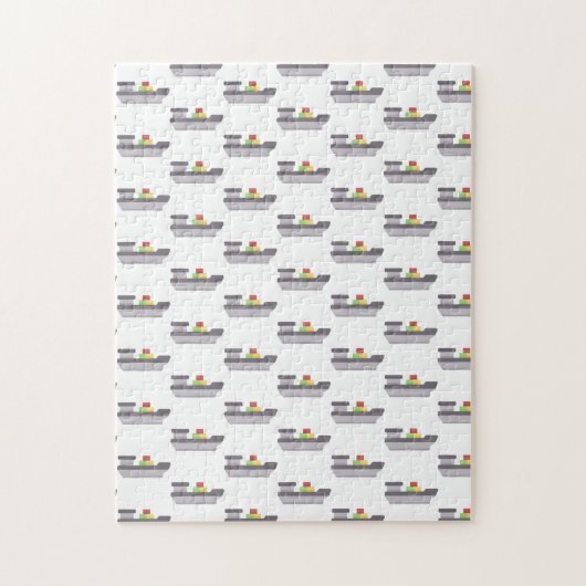 vrachtschip legpuzzel (Verticaal)