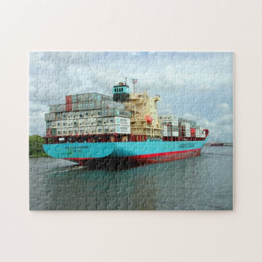 vrachtschip legpuzzel (Horizontaal)