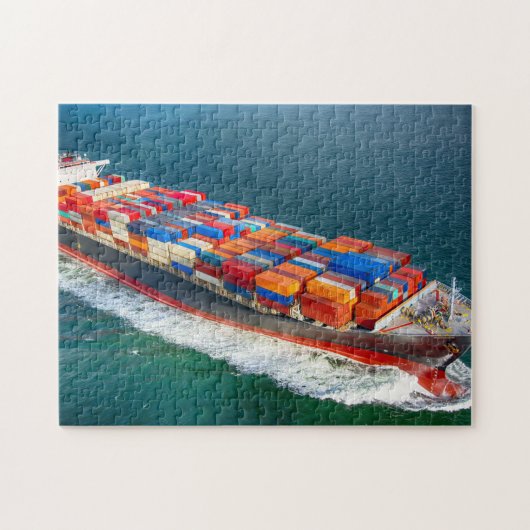 Vrachtschip Legpuzzel (Horizontaal)