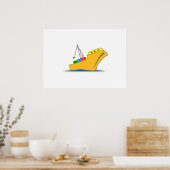 Vrachtschip Poster (Keuken)