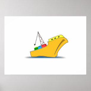 Vrachtschip Poster