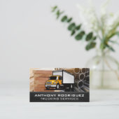 Vrachtservices | Bouwmaterialen Visitekaartje (Staand voorkant)