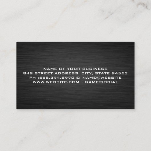 Vrachtservices | Bouwmaterialen Visitekaartje (Achterkant)